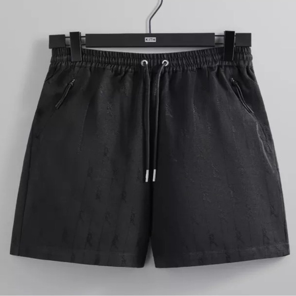 Kith Jacquard Faille Cedar Short Black Sz Large Summer 2023 Cotton
